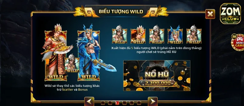 Hệ thống thưởng Sơn Tinh Thủy Tinh Zomclub